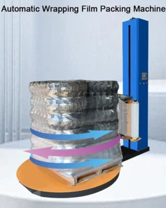 110V Automatic Wrapping Film Packing Machine Pallet Stretch Wrapper - Picture 1 of 8
