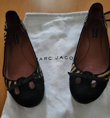 Ballerine Marc Jacobs num. 36; in cavallino fantasia tigrata con punta nera.. - Immagine 1 di 4