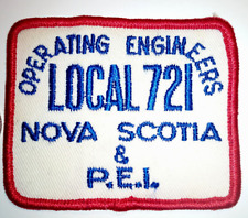 Vintage Operating Engineers Local 721 Nova Scotia & P.E.I. Patch Badge Crest