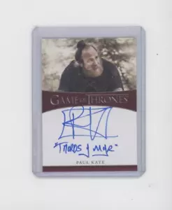 GAME OF THRONES IRON AUTO AUTOGRAMM AUFSCHRIFT PAUL KAYE THOROS OF MYR SIGNED 1 - Bild 1 von 1
