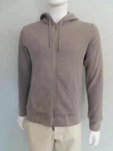 NWT THEORY Force Gray Studio T Waffle Mattis Mens Full Zip Hoodie Size S $195 - Picture 1 of 10