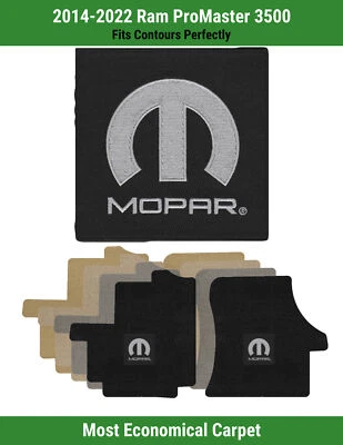 Передние коврики Lloyd Velourtex для '14-22 Ram ProMaster 3500 с черным M-Mopar - Изображение 1 из 4