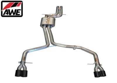 AWE Track Edition Cat-Back Exhaust w/ Black Tips For 2008-2012 Audi S5 4.2L Foto 1 de 4