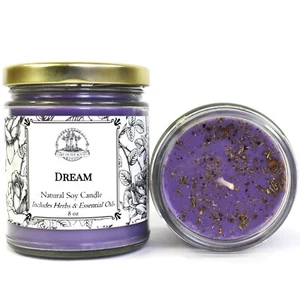 Dream Soy Candle Prophetic Dreams Visions Intuition Insight Wiccan Pagan Hoodoo - Picture 1 of 1