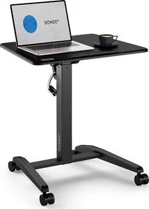 SENSE7 Mobiler comp Computertisch Schreibtisch Tischplatte 70 x 52 cm Schwarz - Bild 1 von 9