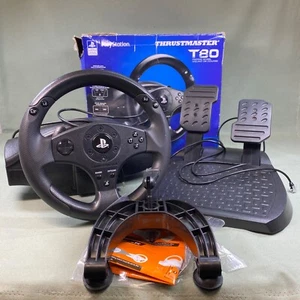T80 Racing Wheel and Petals For PS4 and PS3 Thrustmaster Sony PlayStation - Picture 1 of 24