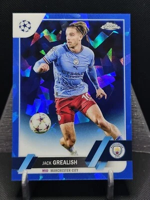 2022-23 Topps Chrome Sapphire UEFA Club Competitions Jack Grealish #142 - Image 1 of 2