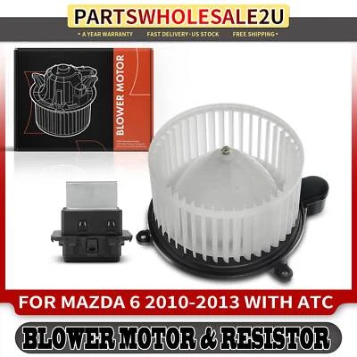 Nuevo kit de motor y resistencia soplador calentador HVAC delantero para Mazda 6 2010-2013 Foto 1 de 4