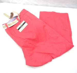 Neu mit Etikett Tommy Hilfiger Damen Plus 16 rosa Austin Fit Boot Cut Cropped Hose mit Gürtel - Bild 1 von 5