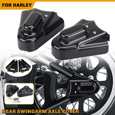 BLK Phantom Rear Axle Covers For Harley Heritage Softail Night Train EFI FXSTBI - Image 1 of 4