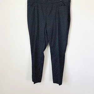 Akris Punto Franca Micro High Waist Polka Dot Skinny Cropped Pants Sz 12 B-Q  - Picture 1 of 3