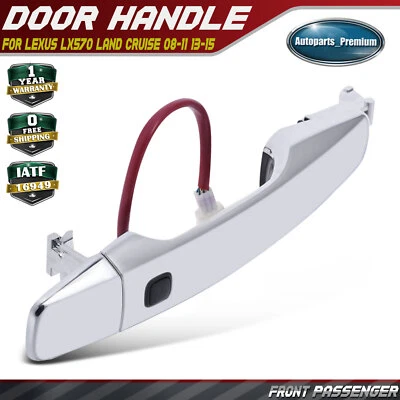 Manija de puerta exterior cromada derecha del pasajero delantero para Lexus LX570 Land Cruiser Foto 1 de 4