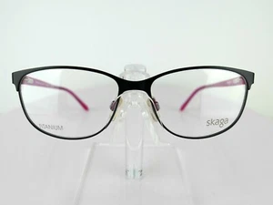 SKAGA 3848 Lise (5501) Black / Rose 54 x 15 135 TITANIUM Eyeglass Frames - Picture 1 of 8