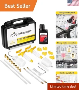 Hydraulic Brake Bleeding Kit for Shimano TEKTRO TRP - Includes 5.1oz Mineral Oil - Picture 1 of 13