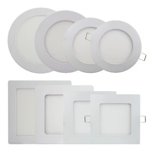 LED Panel Lampe Ultraslim Deckenleuchte Einbauleuchte Wandleuchte mit Trafo 230V - Bild 1 von 9