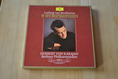 AB Karajan Beethoven 9 Symphonien Erstausgabe 1963 8 LP Box Set 429 036-1 Vinyl - Bild 1 von 2