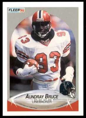 1990 Fleer Aundray Bruce Atlanta Falcons #371 - Image 1 of 2
