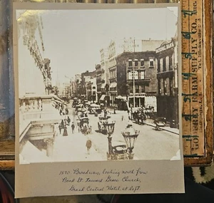 1870 BROADWAY @ BOND Greenwich Village New York City NYC Photo Very Old Reprint! - Picture 1 of 1