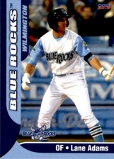2013 Wilmington Blue Rocks Choice 2 Lane Adams Talihina Red Oak Oklahoma OK Card