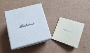 Salvini white leather ring box complete with warranty blank in good condition - Picture 1 of 20