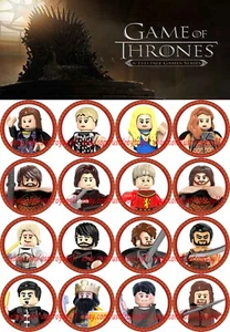 16PCS Different Game Of Thrones Character 4cm Plastic Figure DIY Toy - Picture 1 of 2