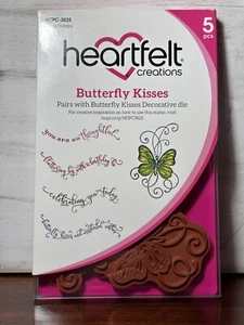 Heartfelt Creations Butterfly Kisses Cling Stamps HCPC-3825 Retired - Picture 1 of 5