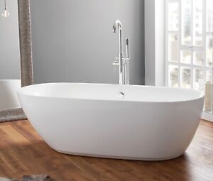 Double End  freestanding Bath Tub White L 1800xD840x540mm