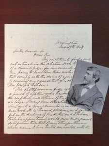 WILLIAM D. KELLY LETTER SIGNED TO U.S. GRANT, BLACK TROOPS, CIVIL RIGHTS, JUDGE - Picture 1 of 1