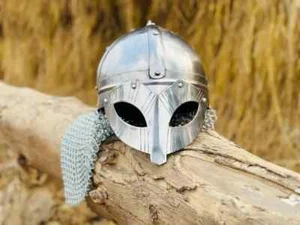 Wikinger Kettenhemd Helm handgeschmiedeter Stahl Vandale Medusa Rüstung perfekt als Geschenk - Bild 1 von 6