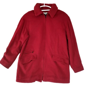 Abrigo De Colección Forecaster Of Boston Mujer Rojo Talla 8 Chaqueta de Lana RN 23192 Cremallera - Imagen 1 de 12