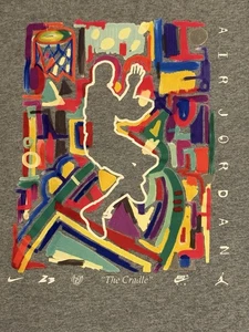 Nike Air Jordan Men Jumpman The Cradle Graffiti Abstract Colorful T-Shirt M - Picture 1 of 10