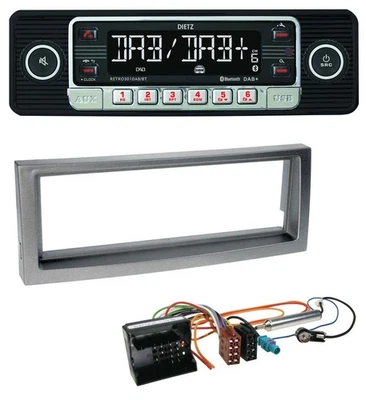 Dietz USB DAB MP3 Bluetooth Autoradio für Citroen C5 Peugeot 407 ab 04 grau-meta - Bild 1 von 4
