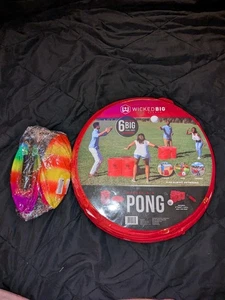 Wicked Big Sports Big Pong Game Set w/ “Cups” & 3 New Balls Extremely Rare 2018 - Picture 1 of 7