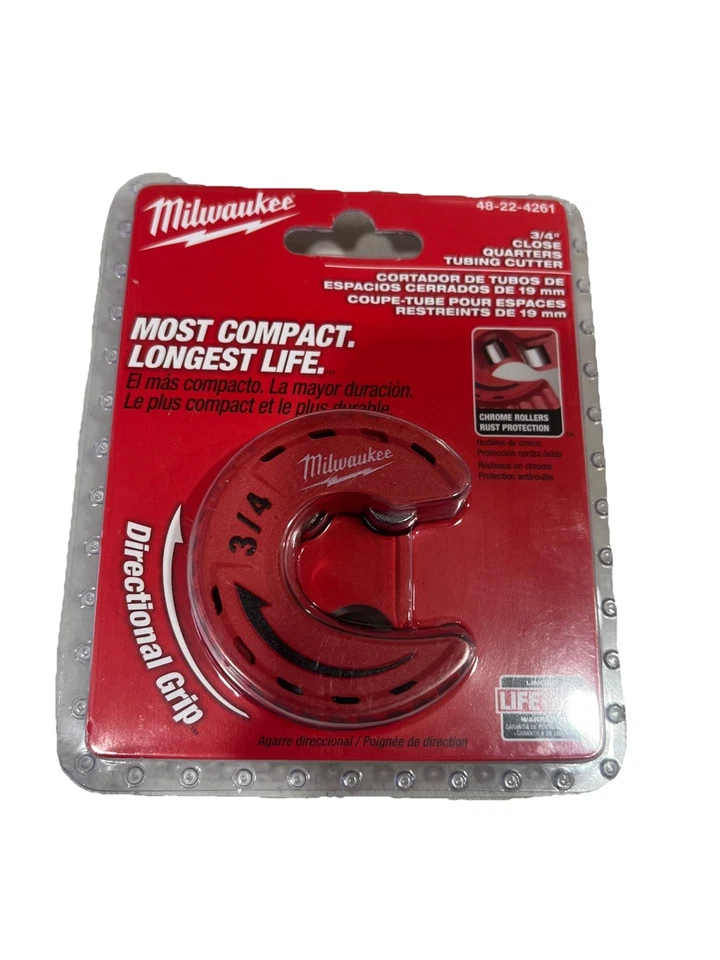 48-22-4261 3/4" Copper Tubing Cutter Close Quarters Cutter Milwaukee  - Image 1 of 4