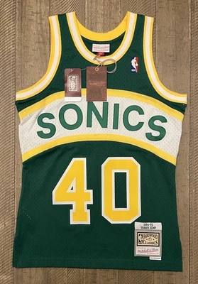 NWT Shawn Kemp Seattle SuperSonics Mitchell Ness 94-95 Hardwood Classic Jersey S - Image 1 of 4