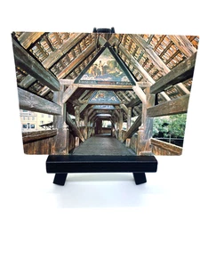 1970 Postcard of the Spreuerbrucke Bridge, Lucerne, Luzern, Switzerland 4 x 6 - Picture 1 of 7