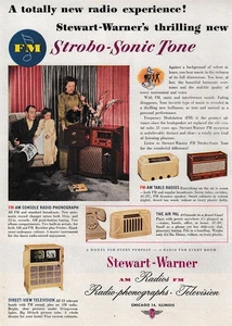 1947 Stewart Warner Radio: Strobo Sonic Tone pubblicità stampa d'epoca - Foto 1 di 1