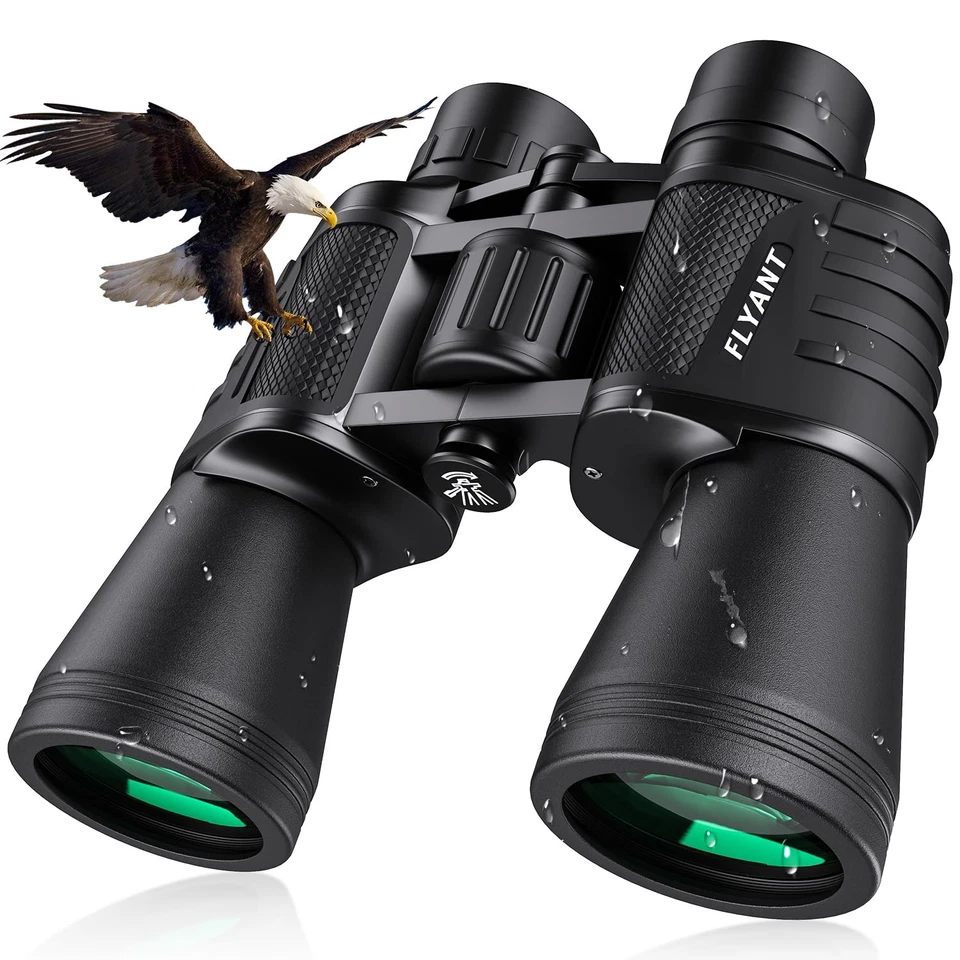 High Powered 20x50 Binoculars – Waterproof, Low Light Vision for Outdoor Use - Image 1 of 3