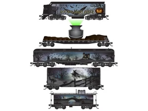 MICRO-TRAINS (N) 993 21 385 WICKED NIGHT FLYER HALLOWEEN TRAIN SET - Picture 1 of 1