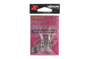 Xesta WBB Hard Lock Snap Swivel Size 3 100 lb , 2 Pieces (4547) - Picture 1 of 6