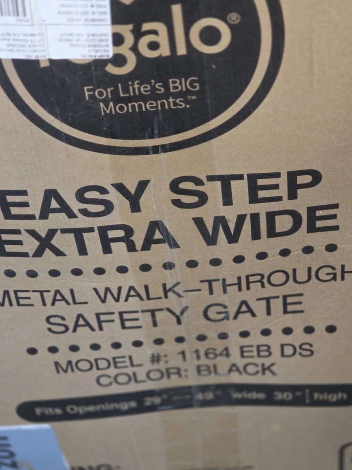 Regalo 1164EP Easy Step 51 pulgadas puerta de acero extra ancha para bebé - platino Foto 1 de 1