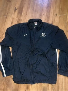 Vintage 90s Colorado Buffaloes Jacket Mens Large Nike Full Zip Windbreaker Black - Picture 1 of 4