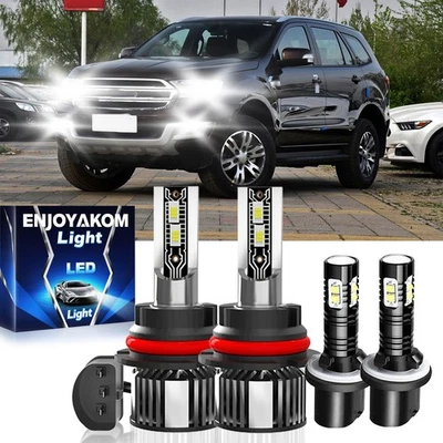 For Ford Ranger 1993-1996 LED Headlight Bulbs High Low +Fog Light Combo 26000LM - Image 1 of 4