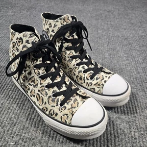 Zapatos Converse Chuck Taylor All Star Plataforma Talla 6 Junior Leopardo Parte Superior Alta - Imagen 1 de 11