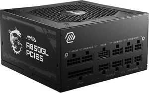 MSI MAG A850GL PCIE5 Power Supply, 850W, 80 Plus Gold, Fully Modular, ATX 3.0 - Afbeelding 1 van 6