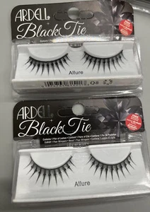 Ardell Black Tie ALLURE Eye Lashes-Adhesive Included 2 Pack Lot - Picture 1 of 1
