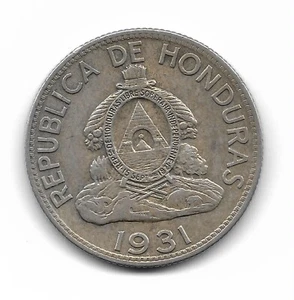 Honduras Silver 1 Lempira 1931 Scarce !!! - Picture 1 of 2