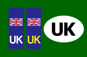 UK Auto Nummernschild Reisepaket Aufkleber für Van, LKW, Wohnwagen - - Bild 1 von 3