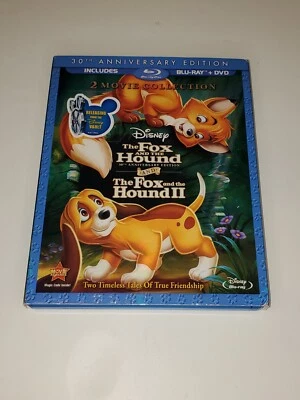 Disney THE FOX AND THE HOUND 1 & 2 30th Anniversary Edition Blu-Ray 3 DVD Movie - Image 1 of 4