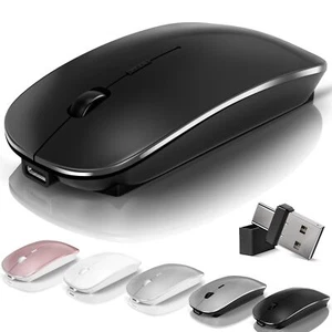 Bluetooth Wireless Mouse for MacBook Air Mac Pro Laptop PC Pad Optical Rechar... - Picture 1 of 6